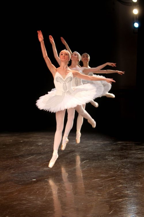 Canada's Royal Winnipeg Ballett School students [perform excerpts from  Swan Lake which is just one of several pieces they will perform on the Concert Hour Ballet program  a 16 stop tour to various schools and communities throughout Manitoba and Saskatchewan. November 14,,  2013  Ruth Bonneville / Winnipeg Free Press