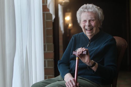 Portrait of Pat McFadzean who is 99 years old and is the longest serving volunteer for Toastmasters. Volunteer column -Carolyn Shimmin-Bazak November 16, 2013 Ruth Bonneville / Winnipeg Free Press