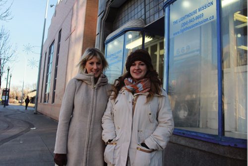 Canstar Community News Co-directors of Clothe the City Ashley Wood (left) and Andrea Dyck. (JORDAN THOMPSON)