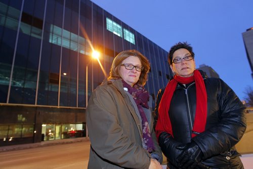Paula Havixbeck, Winnipeg City Councillor for Charleswood, Tuxedo and Whyte Ridge, and City Councillor, Fort Rouge East Fort Garry pose for a photo in front of the new Winnipeg Police headquarters. BORIS MINKEVICH / WINNIPEG FREE PRESS  November 20, 2013