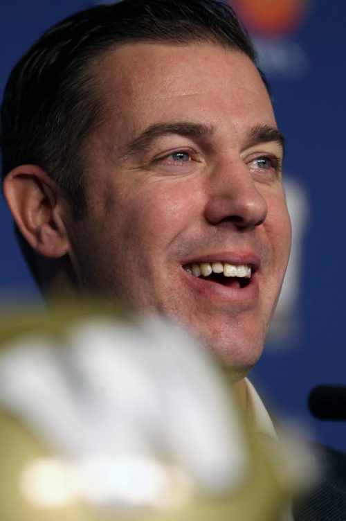 Kyle Walters named new General Manager of Winnipeg Blue Bombers at news conference  today at Investors Group Field  See Ed Tait story- Nov 26, 2013   (JOE BRYKSA / WINNIPEG FREE PRESS)