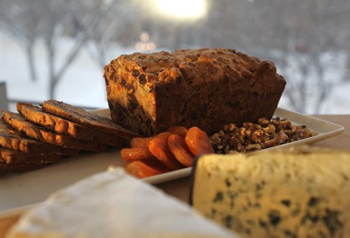 Date and Nut Loaf served with cheese. 49.8  Nov 27,, 2013 Ruth Bonneville / Winnipeg Free Press