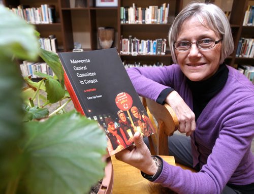 Esther Epp-Tiessen, author of Mennonite Central Committee in Canada: A HistorySee Brenda Suderman  story- Nov 28, 2013   (JOE BRYKSA / WINNIPEG FREE PRESS)