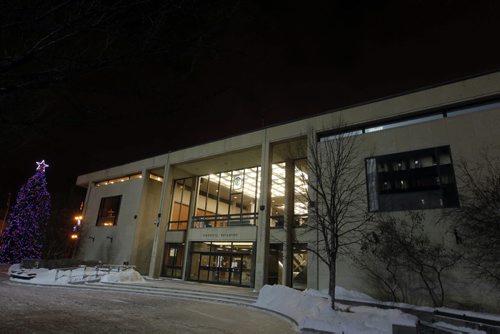 Winnipeg City Hall at night. BORIS MINKEVICH / WINNIPEG FREE PRESS  November 28, 2013