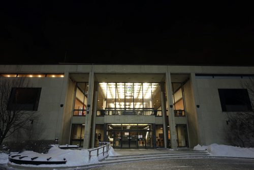 Winnipeg City Hall at night. BORIS MINKEVICH / WINNIPEG FREE PRESS  November 28, 2013