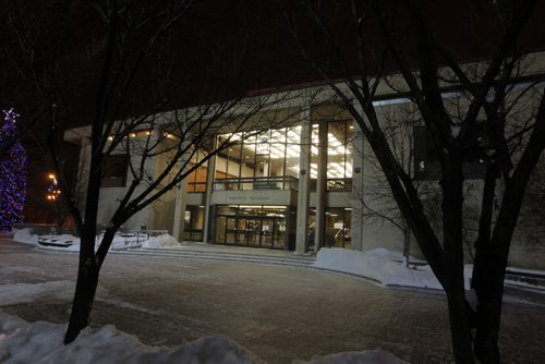 Winnipeg City Hall at night. BORIS MINKEVICH / WINNIPEG FREE PRESS  November 28, 2013