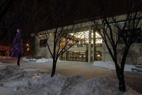 Winnipeg City Hall at night. BORIS MINKEVICH / WINNIPEG FREE PRESS  November 28, 2013