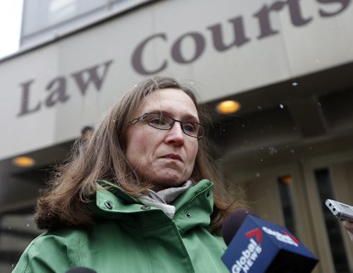 Law Courts , Animal hoarding  case involving animal abusers Peter and Judith Chernecki ,*** not in any still or  video .After morning session   in pic Colleen Marion Companion Animal Welfare Veterinarian  and also lead investigator , wants this to be a lesson and awareness of animal hoarding  .  Dec. 3 2013 / KEN GIGLIOTTI / WINNIPEG FREE PRESS