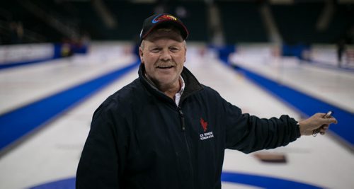 Hans Wuthrich is an internationally renowned ice maker from Gimli, Manitoba. He made the curling ice at the 2013 Roar of the Rings, and will make the curling ice for the 2014 Sochi Olympics.  131203 - Tuesday, December 03, 2013 - (Melissa Tait / Winnipeg Free Press)