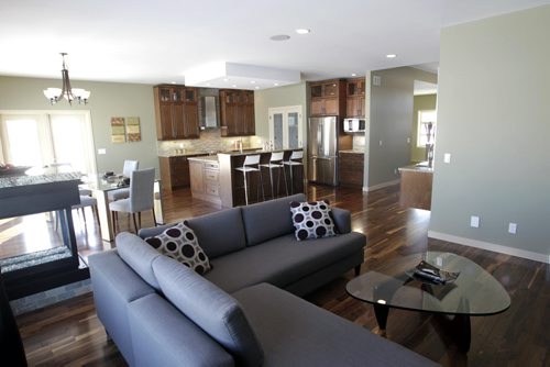 Homes. The open main floor at 2039 Prairie Ridge Drive in East St. Paul, the realtor is Mark Penner. Todd Lewys story  Wayne Glowacki / Winnipeg Free Press Dec.9 2013