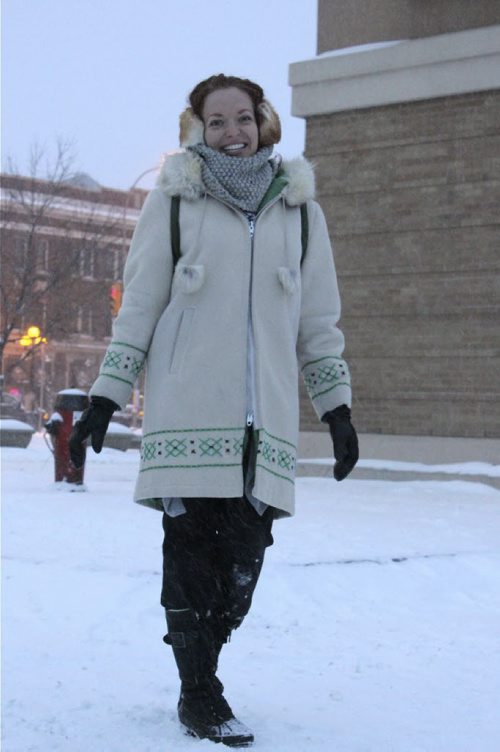 StreetStyle Laura Olafson Pictures taken by Celine Bonneville Winnipeg Free Press Saturday December 14th 2013
