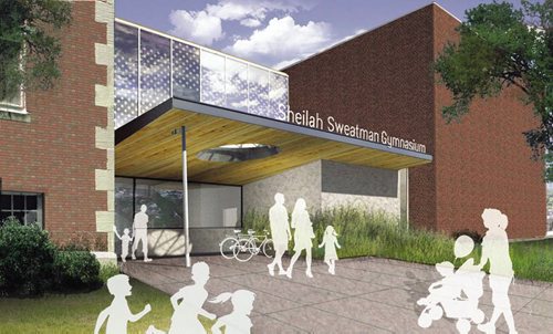 Canstar Community News (04/12/2013)-An Artist rendering of the new Queenston School gym to be named the Sheilah Sweatman Gymnasium (SUPPLIEDPHOTO/CANSTARNEWS)