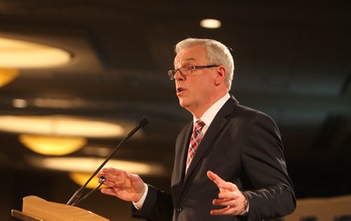 Manitoba Premier Greg Selinger makes his state of the Province Address at the Convention Centre Thursday. Dec 12, 2013 Ruth Bonneville / Winnipeg Free Press