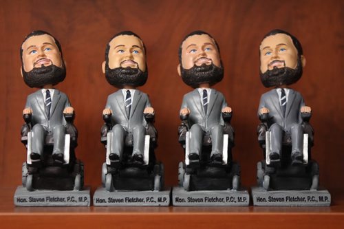 Steven Fletcher's Christmas calendar is full of photos of Winnipeg with his bobblehead in them. His bobbleheads have become well sought afterBiz see story - Dec 16, 2013   (JOE BRYKSA / WINNIPEG FREE PRESS)