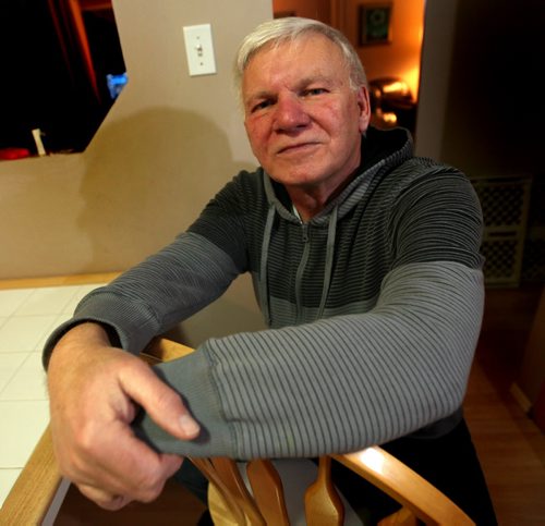 Greg Downey was one of 22 people bilked by former Great-West Life agent Gary Palmer. He has been watching the Mignault case closely because its outcome would affect his. With the Mignaults winning, he's pumped See story. December 18, 2013 - (Phil Hossack / Winnipeg Free Press)