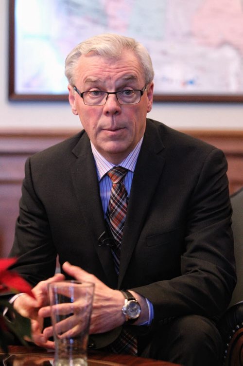 Premier Greg Selinger during his year end interview with the Winnipeg Free Press. 131219 - December 19, 2013 MIKE DEAL / WINNIPEG FREE PRESS