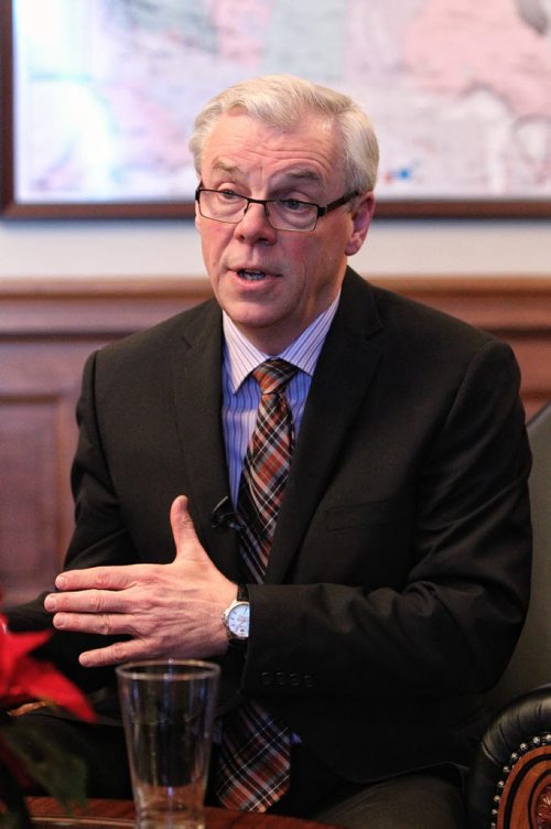 Premier Greg Selinger during his year end interview with the Winnipeg Free Press. 131219 - December 19, 2013 MIKE DEAL / WINNIPEG FREE PRESS