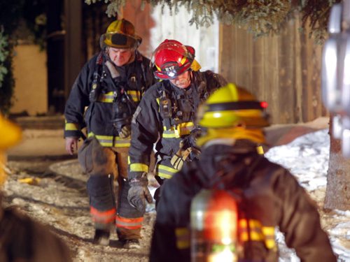 Fire scene at 325 Tyndall Ave. BORIS MINKEVICH / WINNIPEG FREE PRESS  December 19, 2013