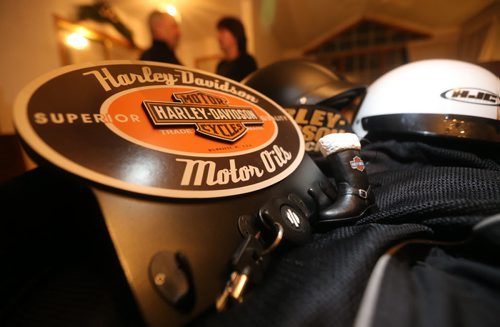 Money matters, money makeover, verge of retirement, wanted second opinion. He owns a Harley Davidson. Wednesday, January 1, 2014. (TREVOR HAGAN/WINNIPEG FREE PRESS)