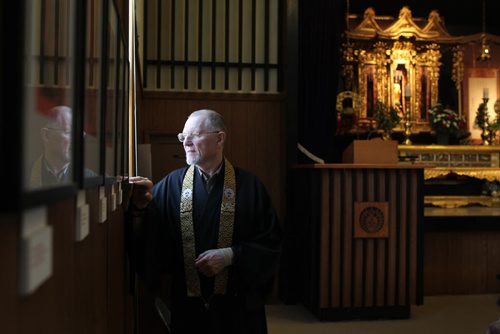 Portrait of Sensei Fredrich Ulrich in Manitoba Buddhist Temple, story on how he is retiring.  See Faith Page, Brenda Suderman Jan 02, 2014 Ruth Bonneville / Winnipeg Free Press