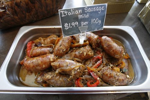 Take out food- Italian Sausage-De Luca's at 950 Portage Avenue, See Marion Warhaft review- Jan 06 , 2014   (JOE BRYKSA / WINNIPEG FREE PRESS)