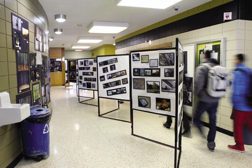 Canstar Community News Film and Photography showcase at Fort Richmond Collegiate. (JORDAN THOMPSON)