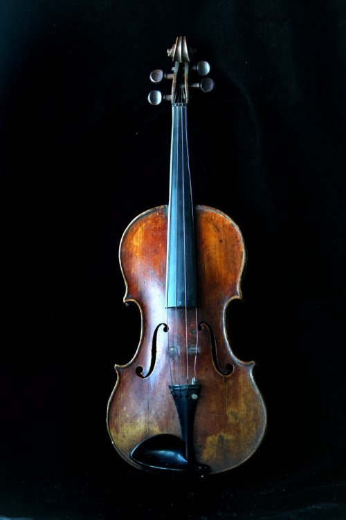 Violin, Manufactured in the studio of John Betts London England, Maple and spruce. Circa 1800. Pierre Bruce, one of the Selkirk settlers from Scotland brought the violin to the Red River Settlement in 1815.  He was considered the "unofficial dance master" of the region.  Manitoba Museum artifacts from 1812-20 period to illustrate the Scottish in our province's history.  Alex Paul story.. Jan 08, 2014 Ruth Bonneville / Winnipeg Free Press
