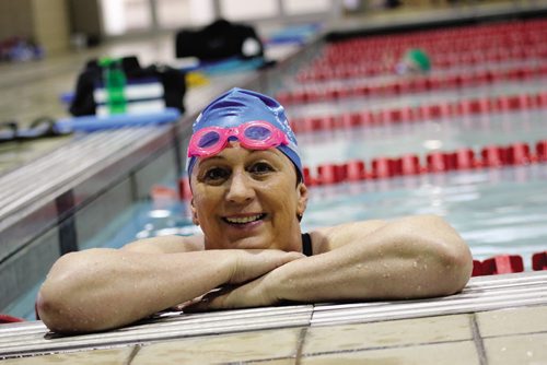 Canstar Community News (31/12/2013)- Leah Barnlund, 56, is headed to the World Masters Swimmers competition in Montreal this July. Her team, the Manitoba Masters Aquatic Club, is helping her get there. They are also looking for new members. (CANSTARNEWS/STEPHCROSIER)