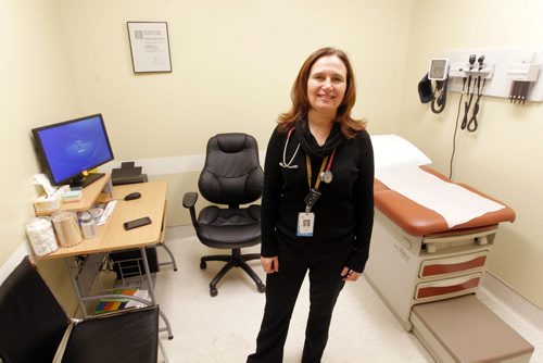 Dr. Tamara Buchel poses for a photo at her clinic inside Seven Oaks Hospital. BORIS MINKEVICH / WINNIPEG FREE PRESS January 13, 2014