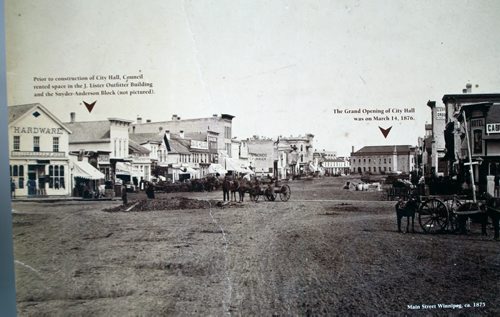 1875 photograph of Main St in Winnipeg - See Randy Turner story- January 16, 2014   (JOE BRYKSA / WINNIPEG FREE PRESS)