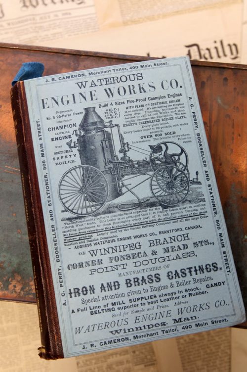 1884 Henderson Directory found in second casket that contained items from the early beginnings of Winnipeg as a city- See Randy Turner story- January 16, 2014   (JOE BRYKSA / WINNIPEG FREE PRESS)