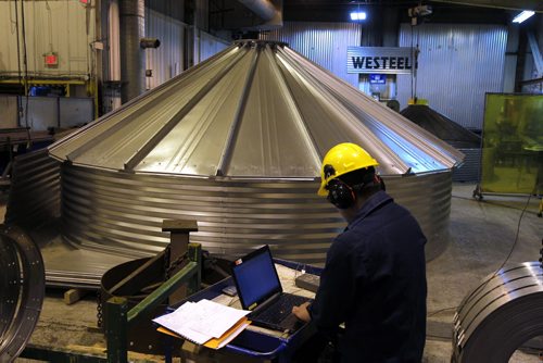 General photos of Westeel plant in Winnipeg. Business story McNeil. BORIS MINKEVICH / WINNIPEG FREE PRESS. JAN 21, 2014