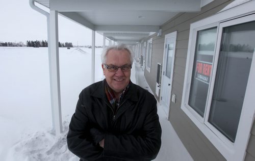 Mayor Martin Harder stands next to new housing developments outside of the town of Winkler. See Bill Redekop's story.  Jan 21,, 2014 Ruth Bonneville / Winnipeg Free Press