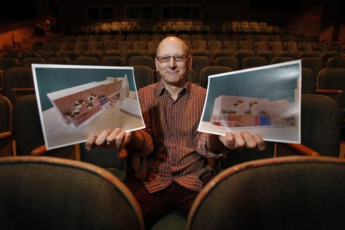 January 26, 2014 - 140126  -  Nick Kowalchuck, Executive Director of the Gas Station Art Centre is photographed at an open house with artist renderings of the proposed re-development of the current theatre at the corner of Osborne Street and River Avenue Sunday, January 26, 2014. John Woods / Winnipeg Free Press