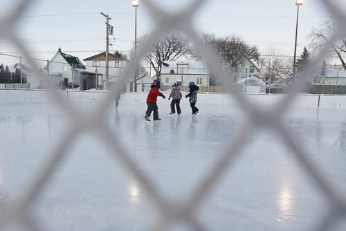January 28, 2014 - 140128  - Children skate at the Canadian Mental Health Association festivities at the Clara Hughes Recreation Park Tuesday, January 28, 2014. John Woods / Winnipeg Free Press