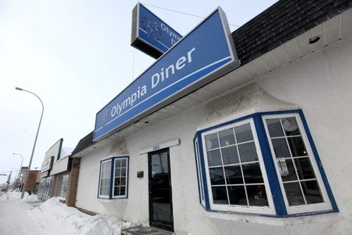 Olympia Diner on Portage Ave.   See Dave Sanderson Story.  .  Jan 30,, 2014 Ruth Bonneville / Winnipeg Free Press