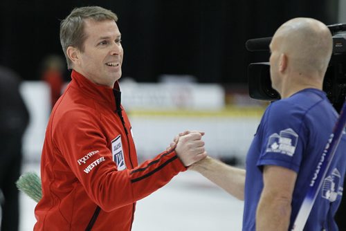 February 2, 2014 - 140202  -  Jeff Stoughton and Jon Mead defeated Mike McEwen in the final of the Safeway Championships in Winnipeg Sunday, February 2, 2014. John Woods / Winnipeg Free Press