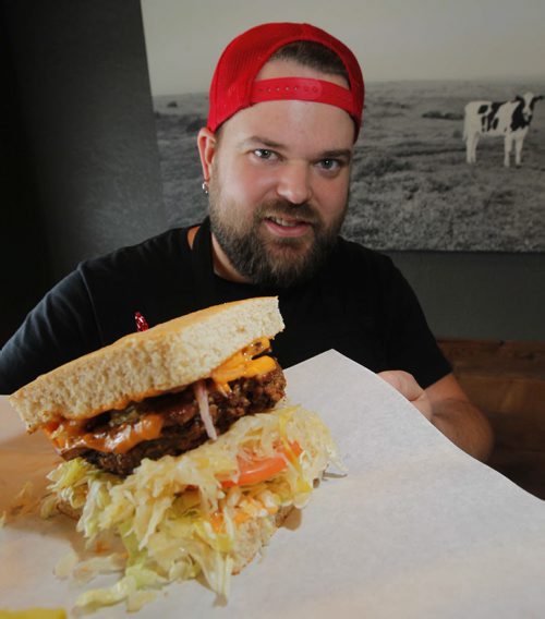 Boon Burger's ruben rebel - a vegan take on the reuben. Andrew Campbell created the dish. BORIS MINKEVICH / WINNIPEG FREE PRESS. JAN 31, 2014