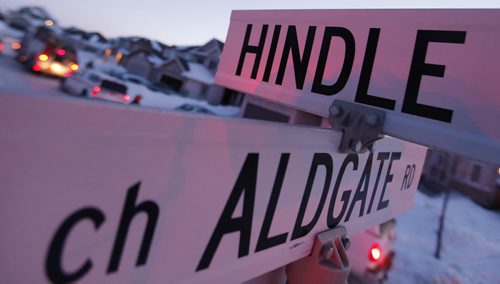 February 9, 2014 - 140209  -  Fire crews were called to a fire at 10 Hindle Gate in Winnipeg Sunday, February 9, 2014.  John Woods / Winnipeg Free Press