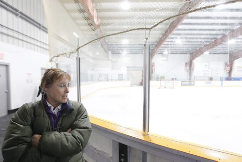 February 11, 2014 - 140211  -  Sharon Gibson, a parent whose child plays hockey, comments on the plan to make parents take a behaviour course before their child can play hockey in Winnipeg Tuesday, February 11, 2014. John Woods / Winnipeg Free Press