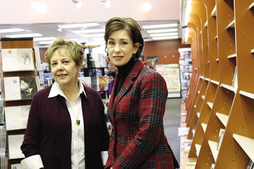 Canstar Community News (06/02/2014)-With heavy hearts owner Kathleen Smith (left) and Margo Smith have decided to close two Hull's bookstores in Winnipeg and Thunder Bay. The store in Steinbach will remain open. (STEPHCROSIER/CANSTARNEWS)