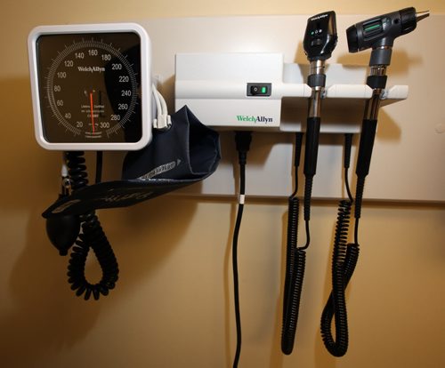 Blood Pressure Cuff/ thermometer and ear examiner....February 21. 2014 - (Phil Hossack / Winipeg Free Press)