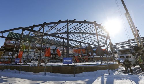 St. John's Ravenscourt  School is under going a major construction  job  adding a fitness centre and classrooms . For  story by Nick Martin FEB. 25 2014 / KEN GIGLIOTTI / WINNIPEG FREE PRESS
