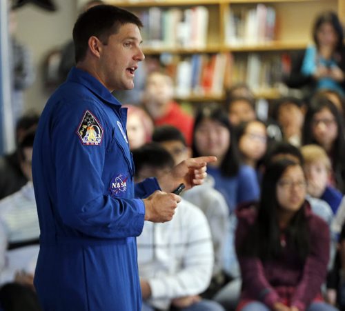 Stdup -One of CanadaÄôs newest astronauts will share the inspirational story of his path from farm boy to future rocket man, in a presentation to a group of science and technology students at Sisler High School on Thursday, February 27.Jeremy Hansen, 38, is the former CF-18 fighter pilot the Canadian Space Agency chose in 2009 as one of two members of the third Canadian Astronaut selection. Hansen is preparing to follow in the footsteps of fellow Canadian astronauts such as Chris Hadfield, the recently retired International Space Station Commander who captivated the world last year with his social media photos and reports from space. Sisler High School will also be making the presentation available to Grade 7 to 12 students in northern Manitoba through a live video link to participating schools in the Frontier School Division, including West Lynn Heights School in Lynn Lake. Students from  Andrew Mynarski V.C. Junior High School, Prairie Rose School and Isaac Newton School in the Winnipeg School Division will also view the presentation via the live video link. FEB. 27 2014 / KEN GIGLIOTTI / WINNIPEG FREE PRESS