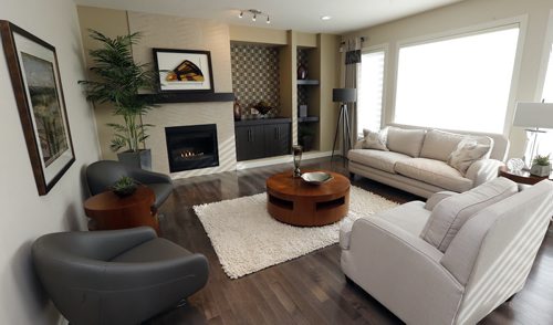 living room - Homes . Parade of Homes .39 Stan Bailie Dr. - todd lewys story Mar. 3 2014 / KEN GIGLIOTTI / WINNIPEG FREE PRESS