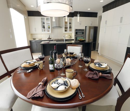 eating area - Homes . Parade of Homes .39 Stan Bailie Dr. - todd lewys story Mar. 3 2014 / KEN GIGLIOTTI / WINNIPEG FREE PRESS