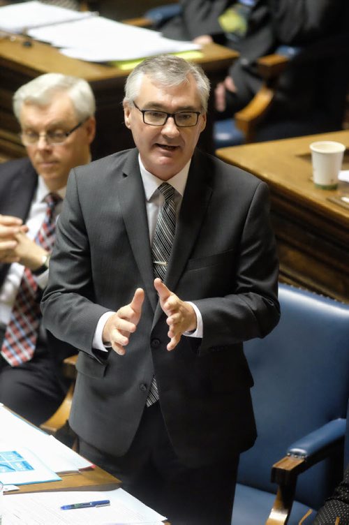 Stan Struthers, Minister of Municipal Government and the former Finance Minister speaks during question period in the Legislative Chamber Thursday afternoon.  140306 March 6, 2014 Mike Deal / Winnipeg Free Press