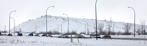 Kenaston Snow Dump March3, 2014 - (Phil Hossack / Winnipeg Free Press)