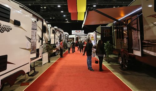 The 2014 Manitoba RV show at the Winnipeg Convention Centre, Saturday, March 8, 2014. (TREVOR HAGAN/WINNIPEG FREE PRESS)