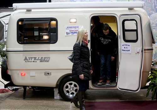 The 2014 Manitoba RV show at the Winnipeg Convention Centre, Saturday, March 8, 2014. (TREVOR HAGAN/WINNIPEG FREE PRESS)